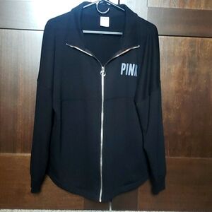 PINK Black Womens Hoodie - Lose Fit